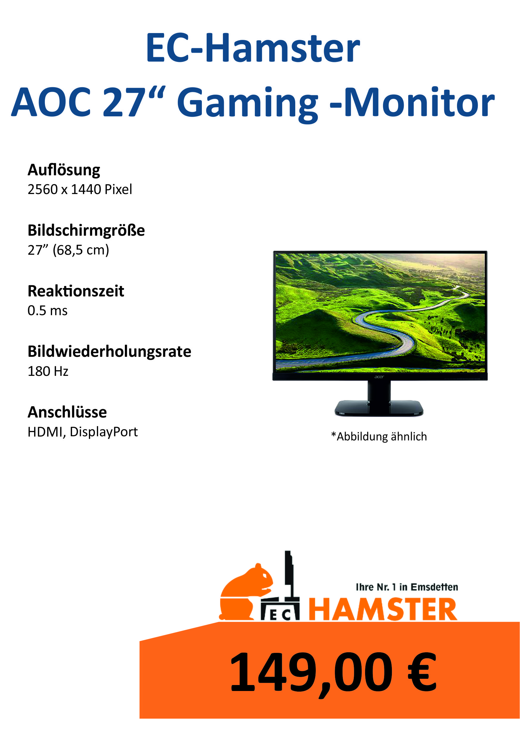 27 Zoll Gaming